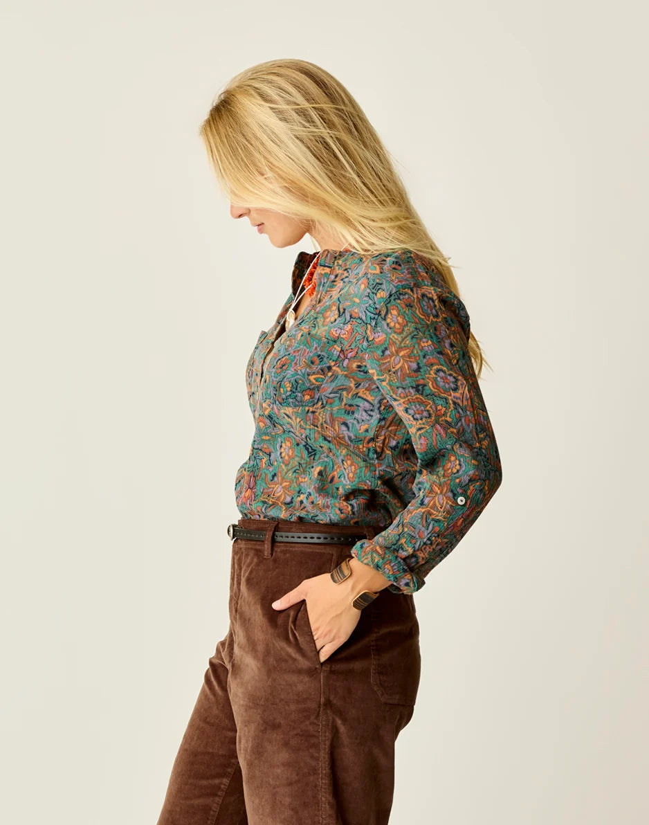 Dylan Gauze Shirt: Bistro Floral