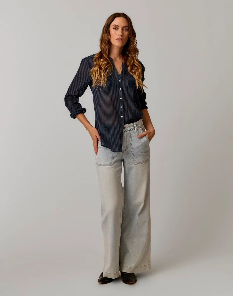 Dylan Gauze Tunic: Orion Stripe