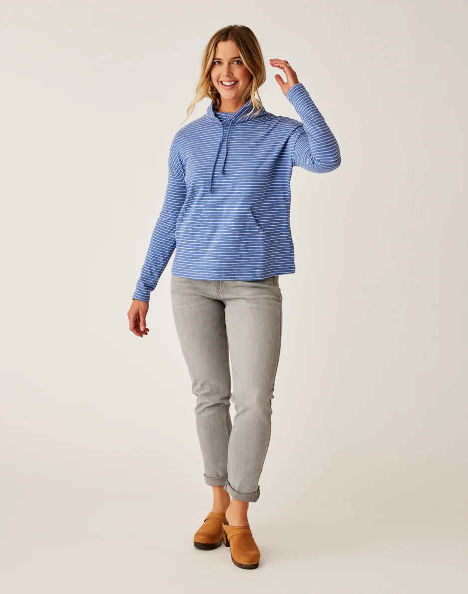 Bodie Funnel Neck: Coastal Stripe