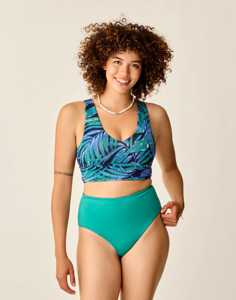 Erin Reversible Bottom: Blue Oasis/Jade - FINAL SALE