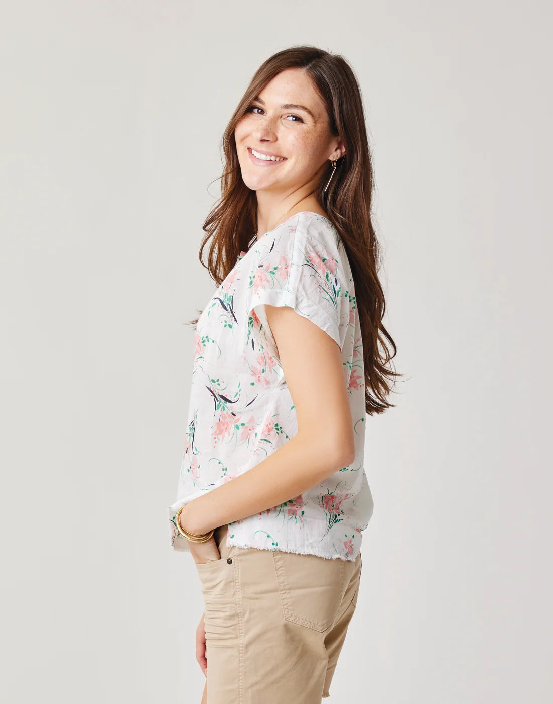 James Top: Cloud Bouquet - FINAL SALE