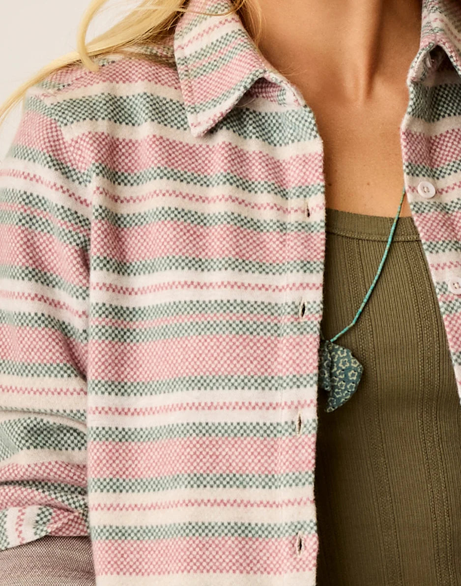 Fairbanks Supersoft Shirt: Bistro Block Stripe - FINAL SALE