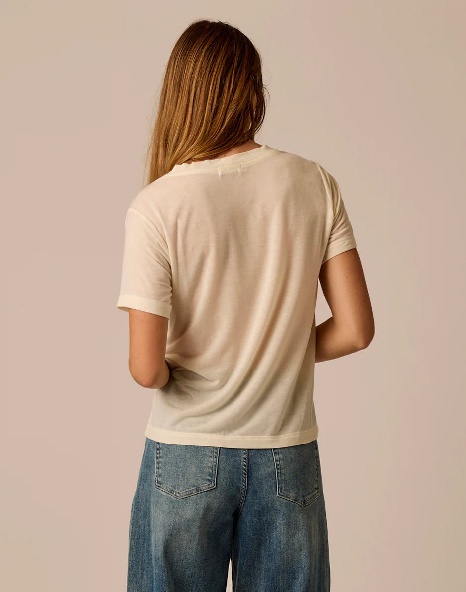 Lea Tissue V-Neck: Birch