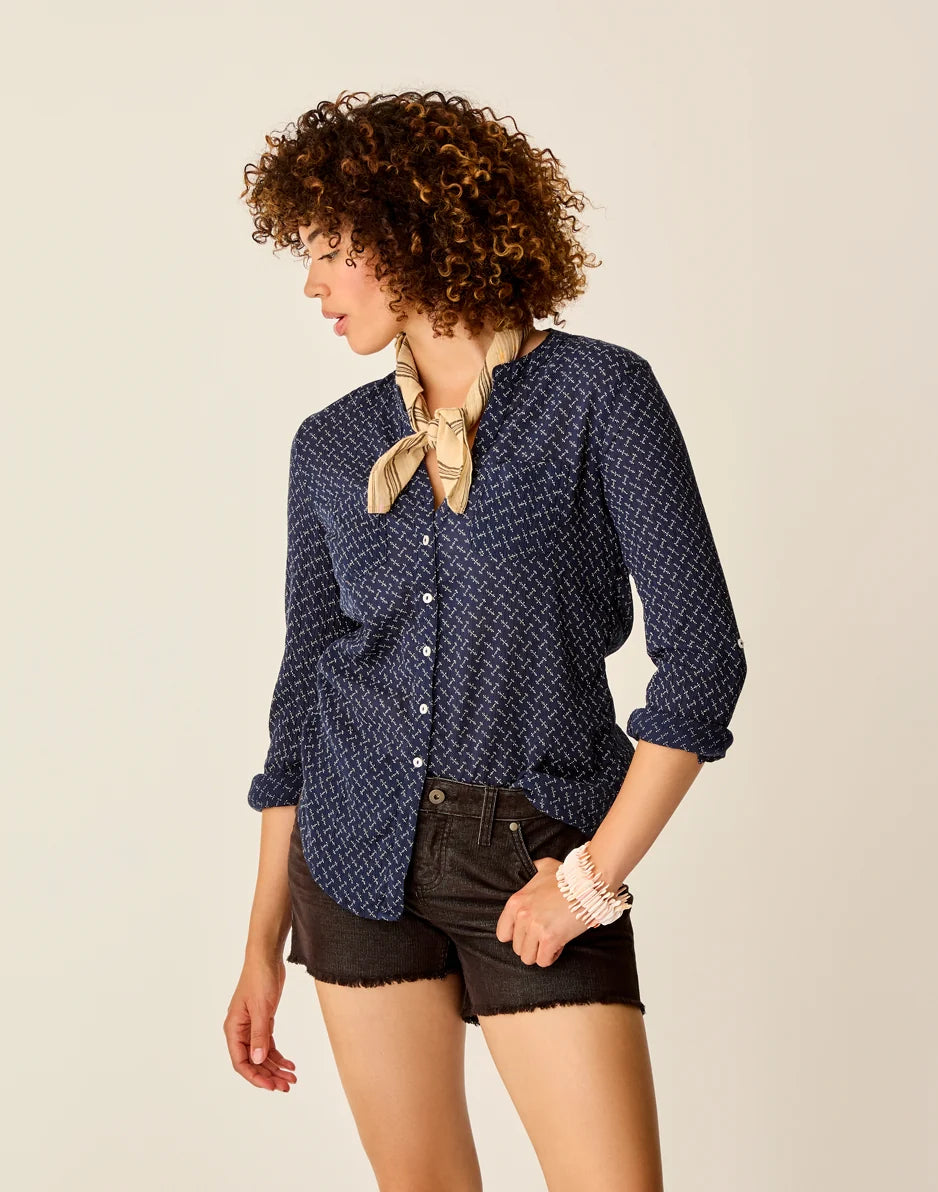 Dylan Gauze Tunic: Navy Disco - FINAL SALE