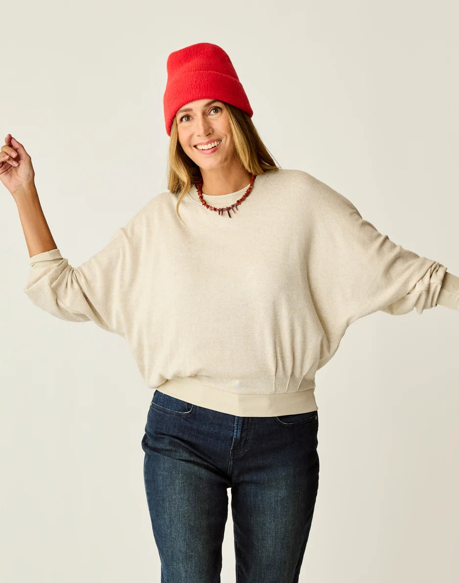 Anneke Supersoft Dolman: Cement Heather - FINAL SALE