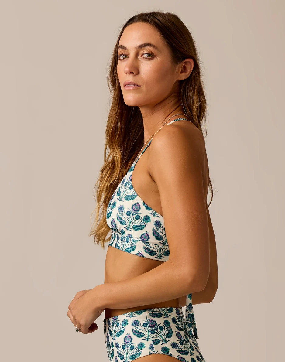Dahlia Compression Top: Folk Floral
