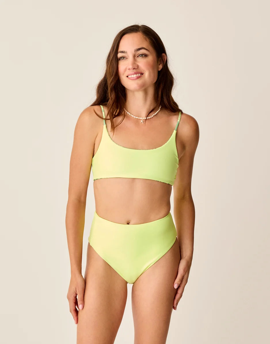 Lani Pocket Compression Bottom: Limeade - FINAL SALE
