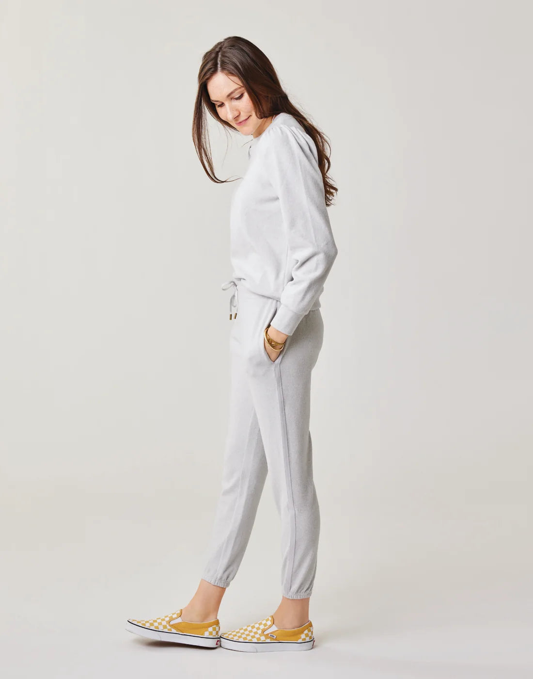 Chelsea Jogger: Light Grey Heather - FINAL SALE