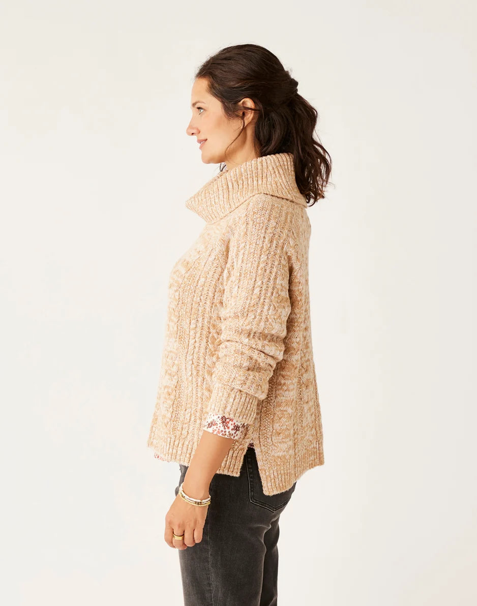 Field Sweater: Camel Heather - FINAL SALE
