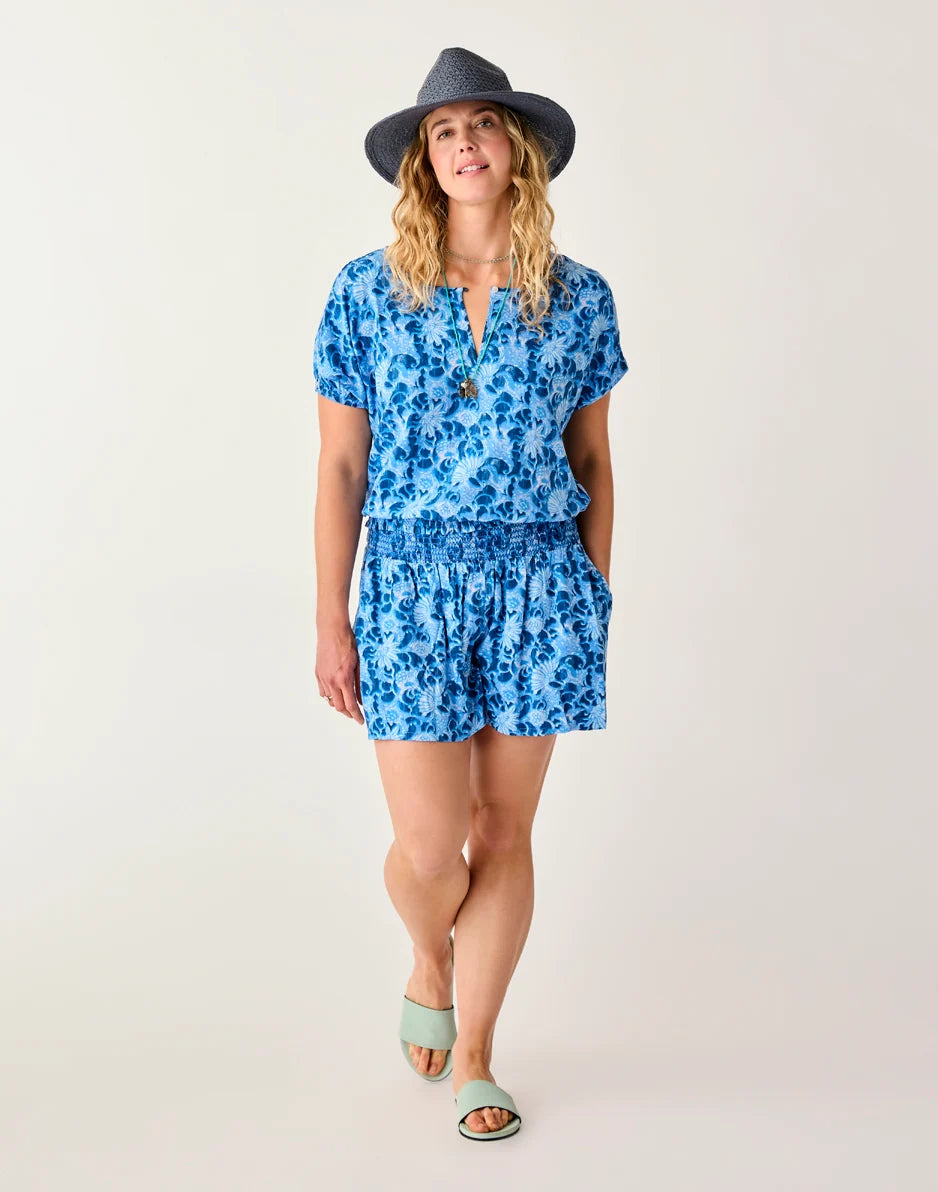 Leah Short: Navy Floral - FINAL SALE