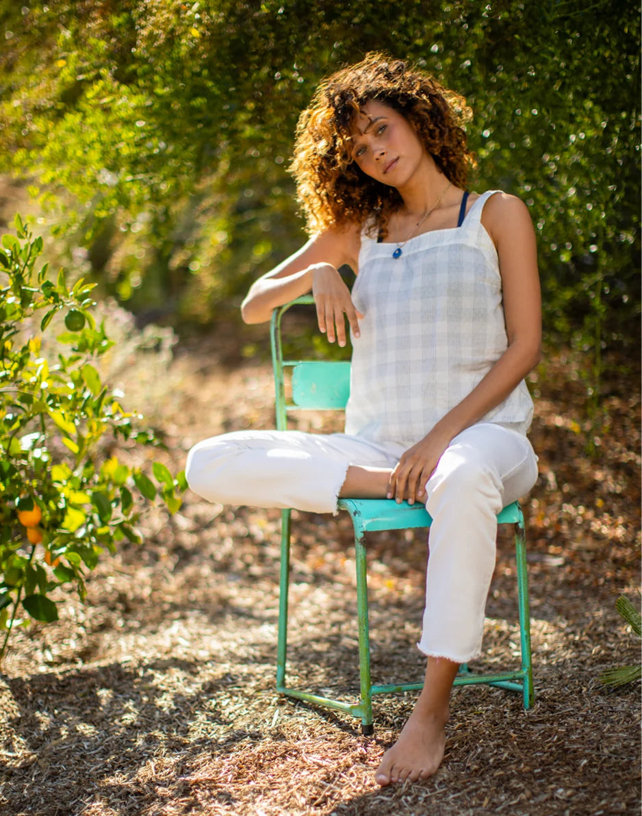 Liv Textured Top: Crosscheck