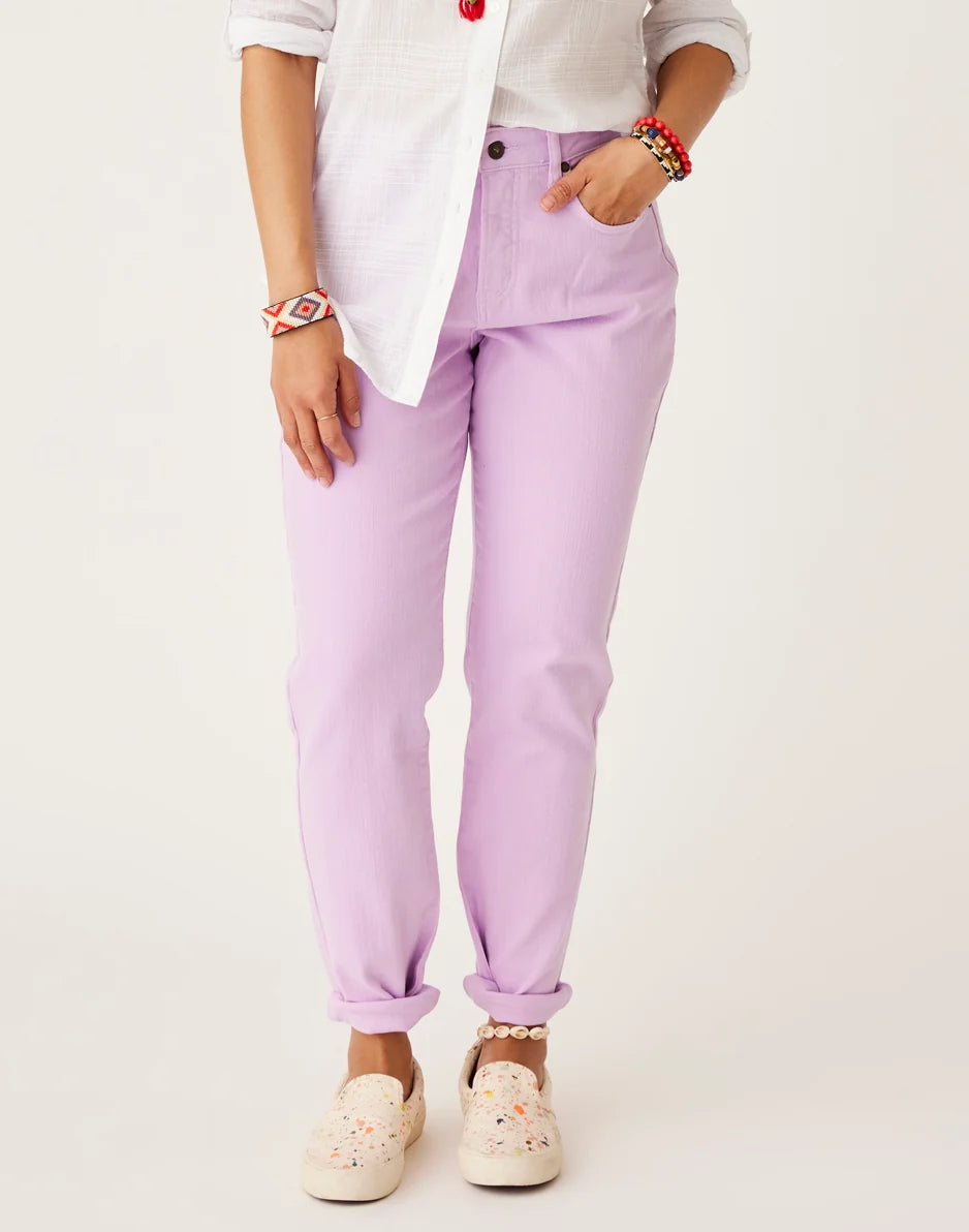 Carson Hi Rise Jean: Soft Lilac - FINAL SALE