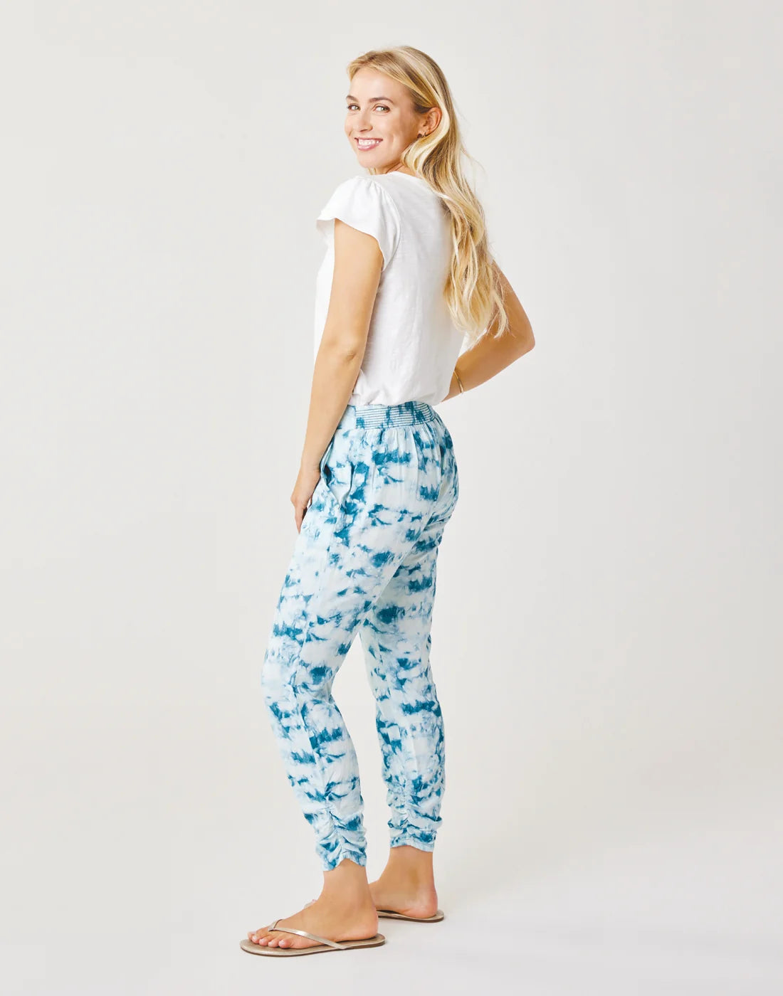 Avery Beach Pant: Hydro Tie Dye - FINAL SALE