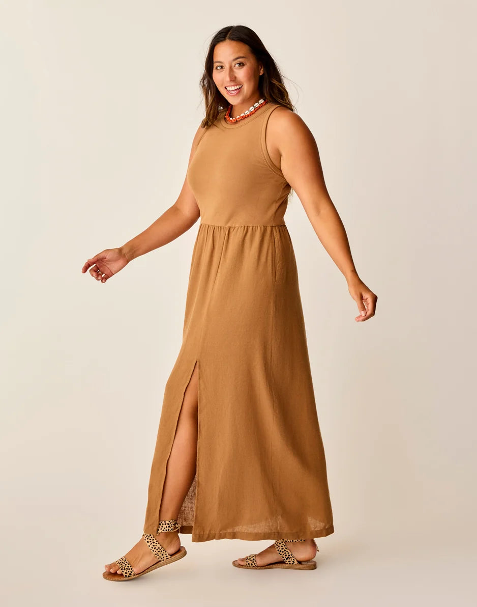 Lark Linen Dress: Rum Chambray - FINAL SALE