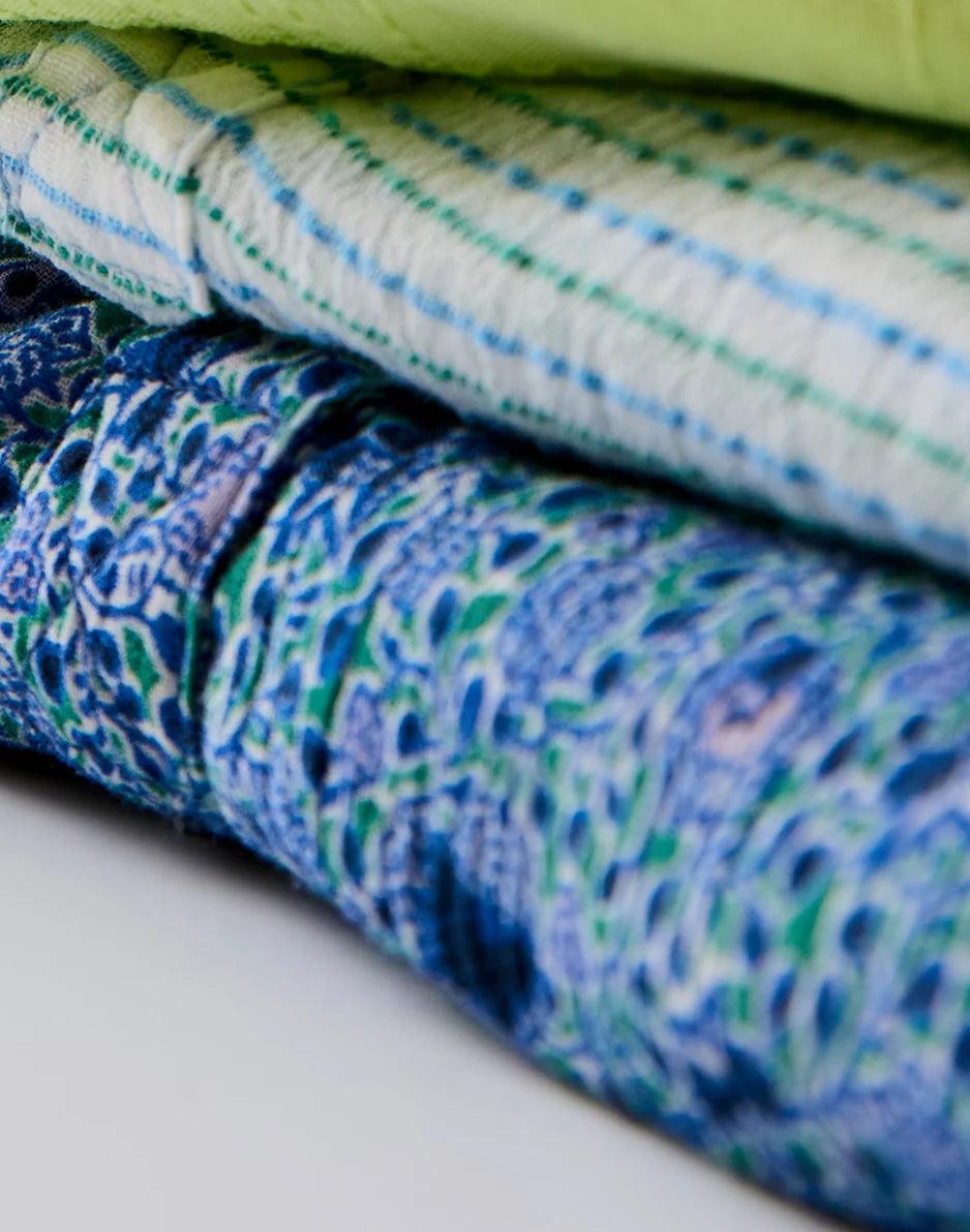 Dylan Gauze Sarong: Lagoon Stripe
