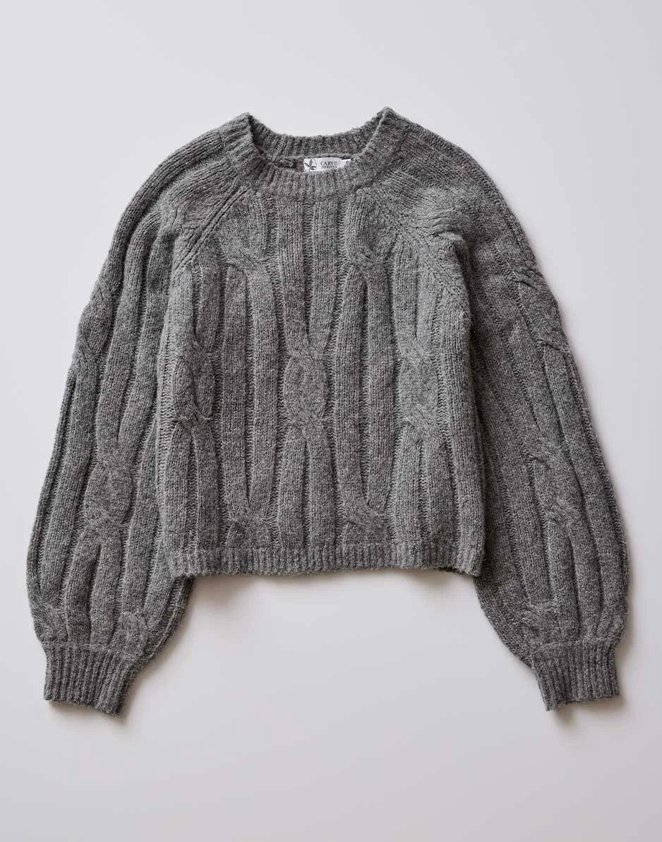 Eloise Wool Sweater: Mid Grey