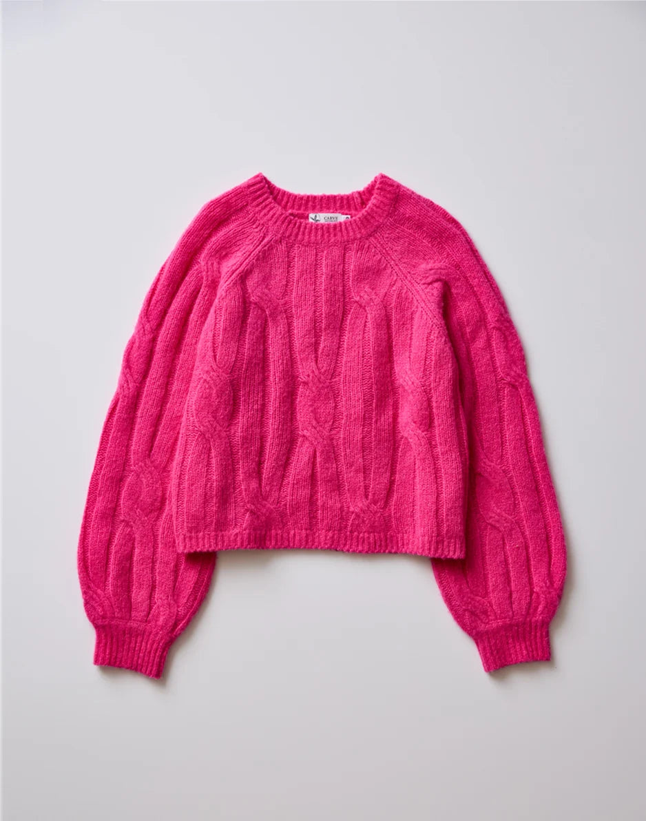 Eloise Wool Sweater: Hot Pink