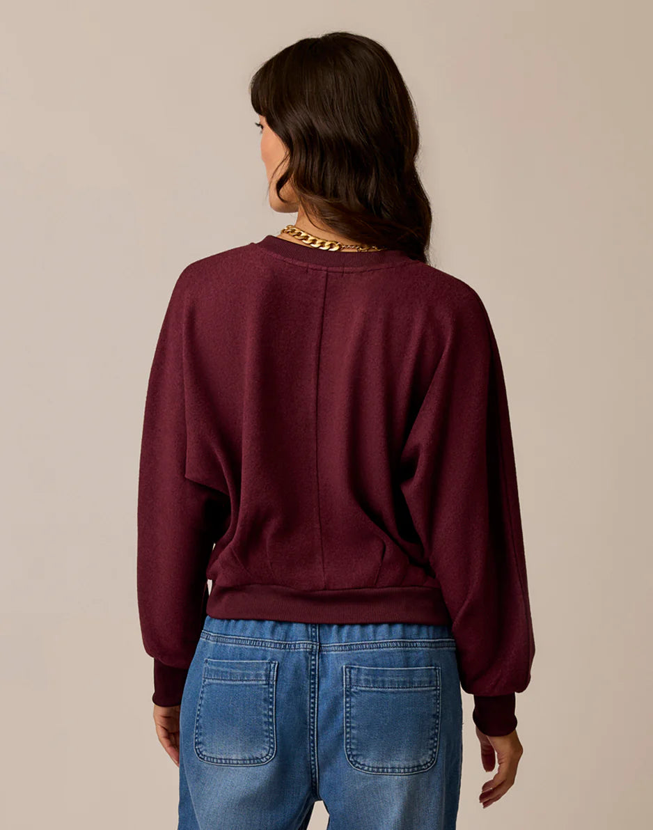 Anneke Supersoft Dolman: Sangria Heather
