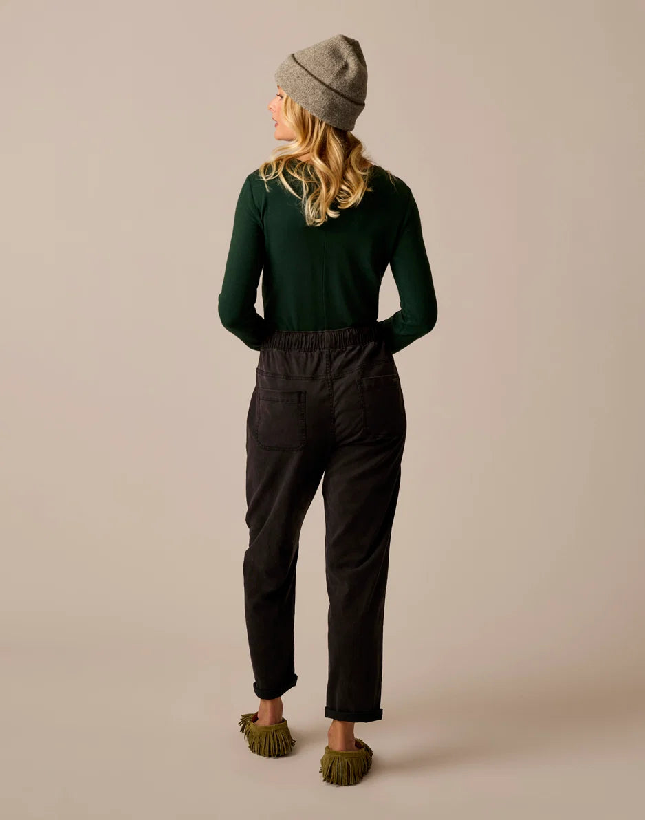 Lea Tissue Crewneck: Dark Pine