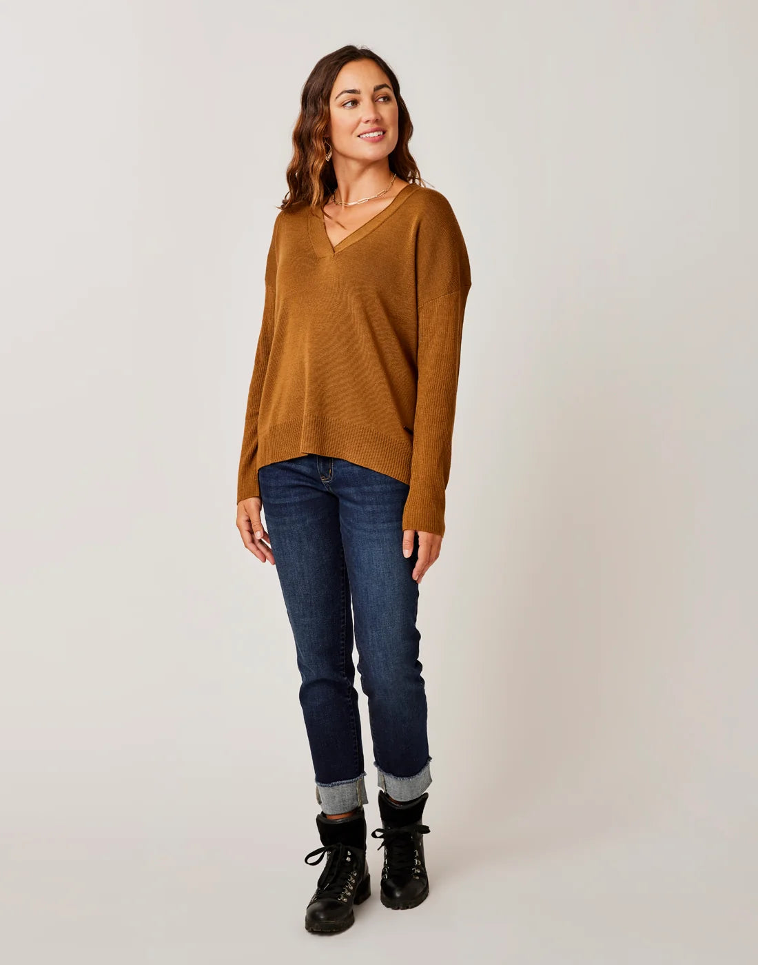 Aurora Sweater: Cocoa - FINAL SALE