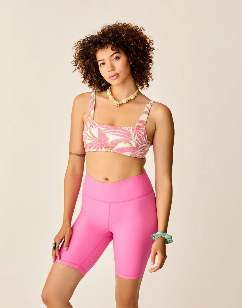Lucie 8" Compression Short: Hot Pink - FINAL SALE