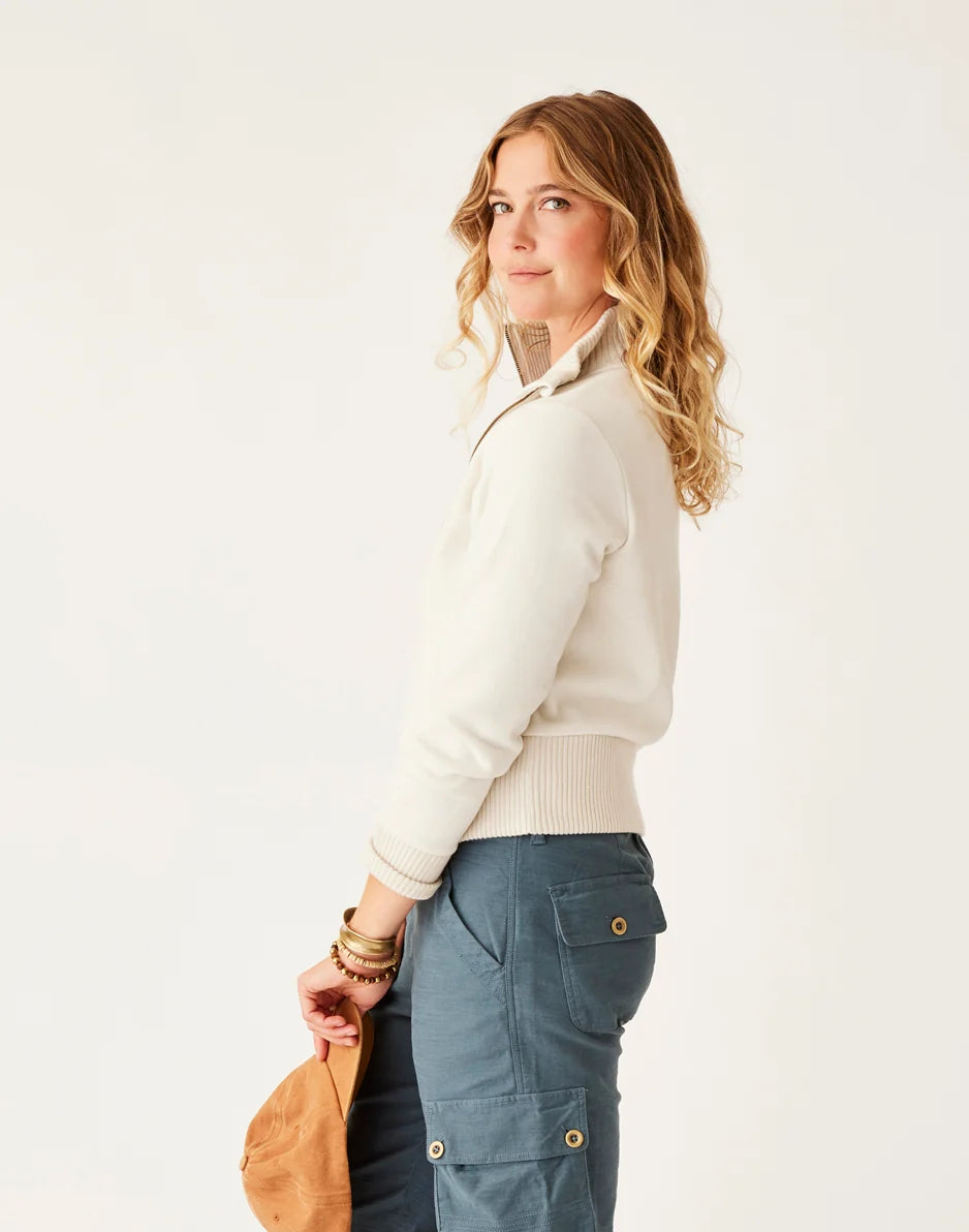 Briar Fleece Jacket: Birch - FINAL SALE