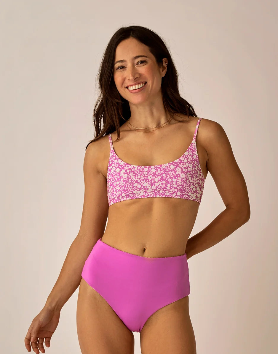 Erin Reversible Bottom: Fleur/Violet