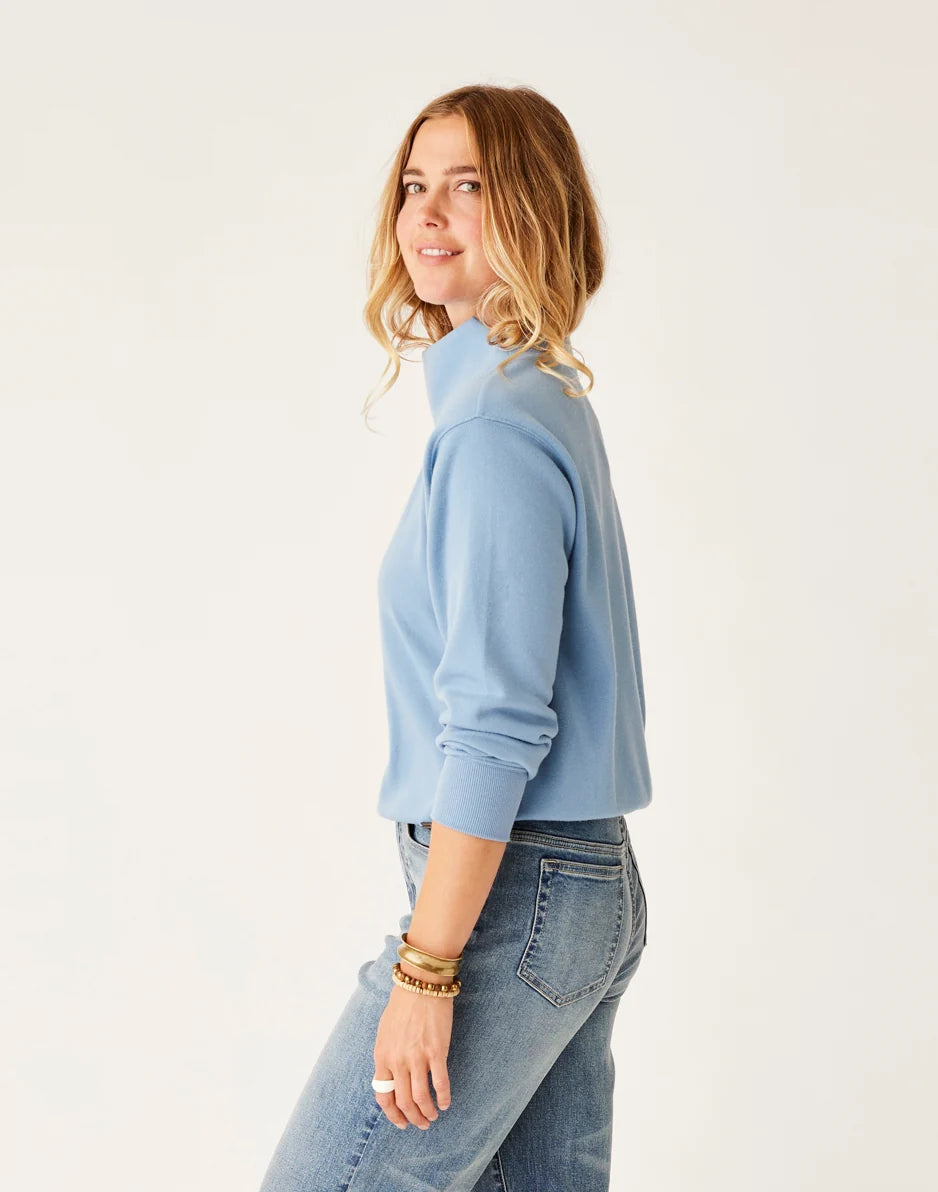 Lennox Fleece Top: Storm - FINAL SALE