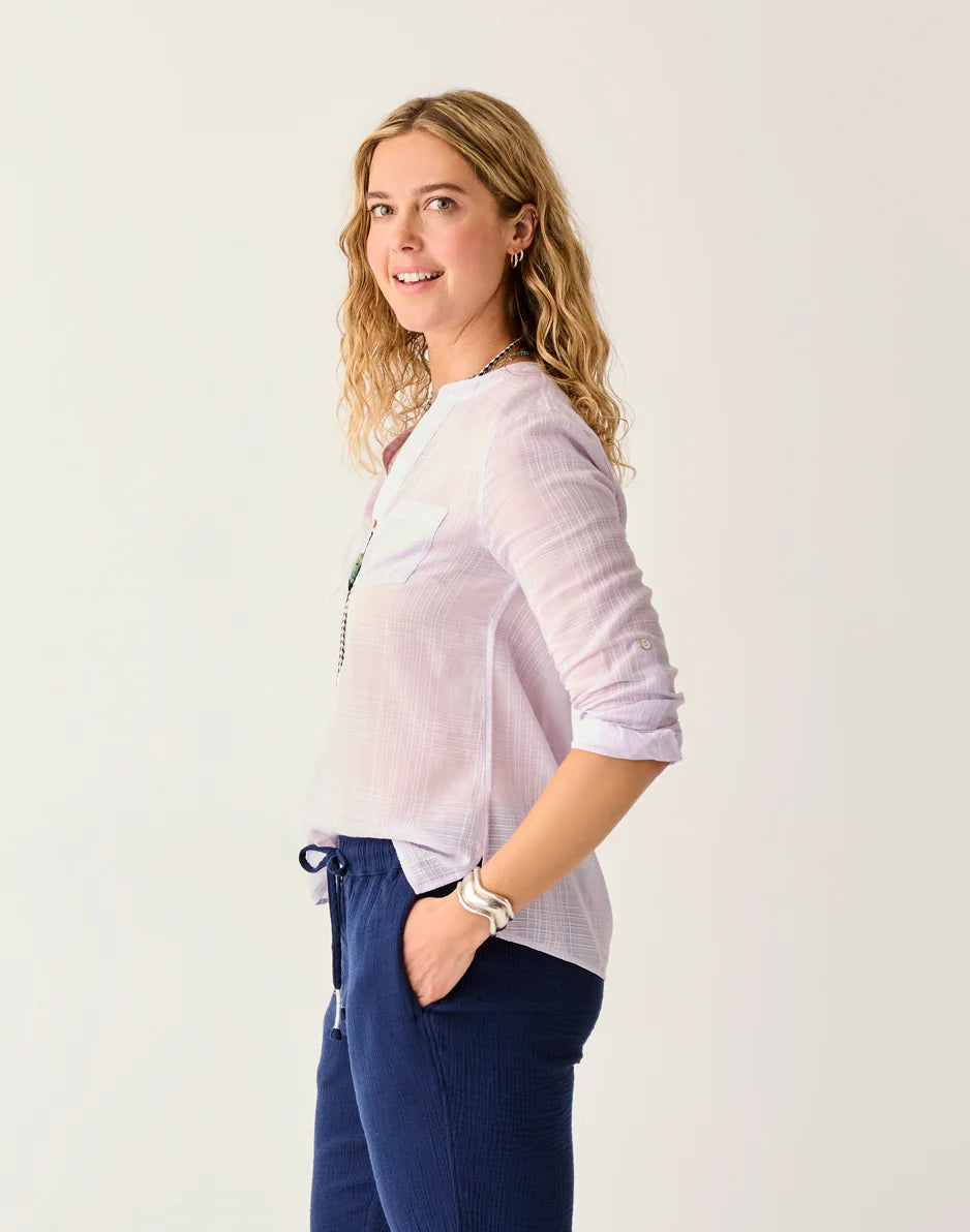 Dylan Textured Shirt: Dawn - FINAL SALE