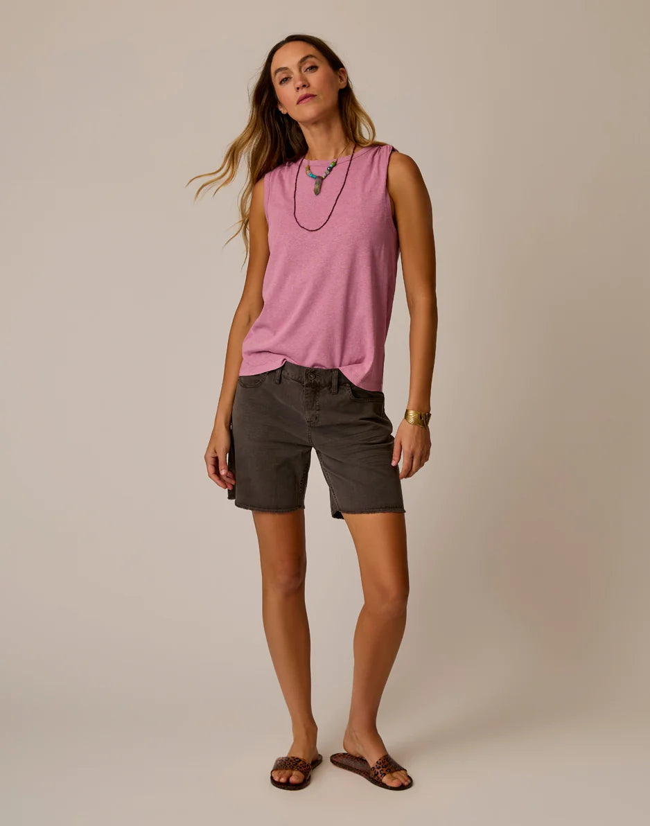 Larisa Hemp Tank: Rose Quartz