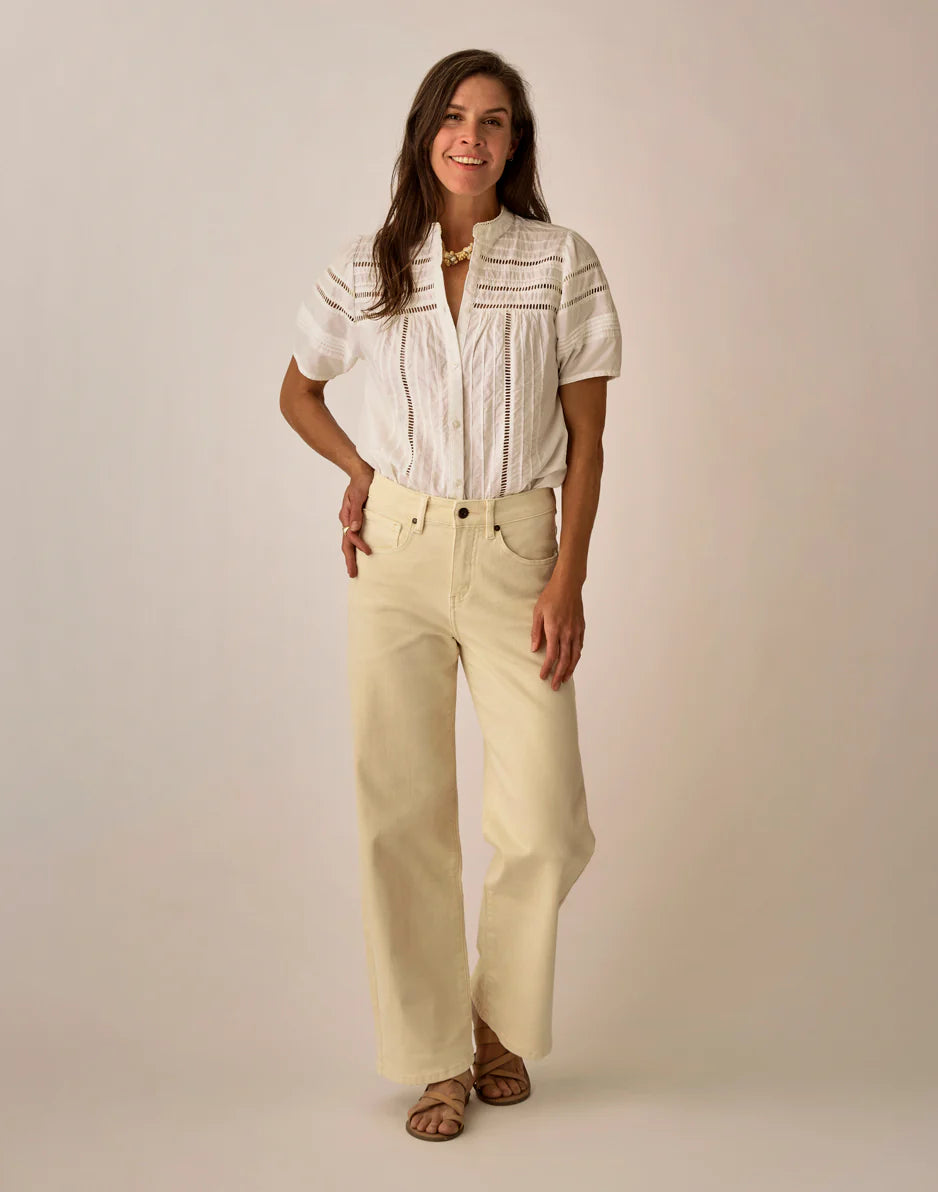 Gabby Voile Top: Cloud