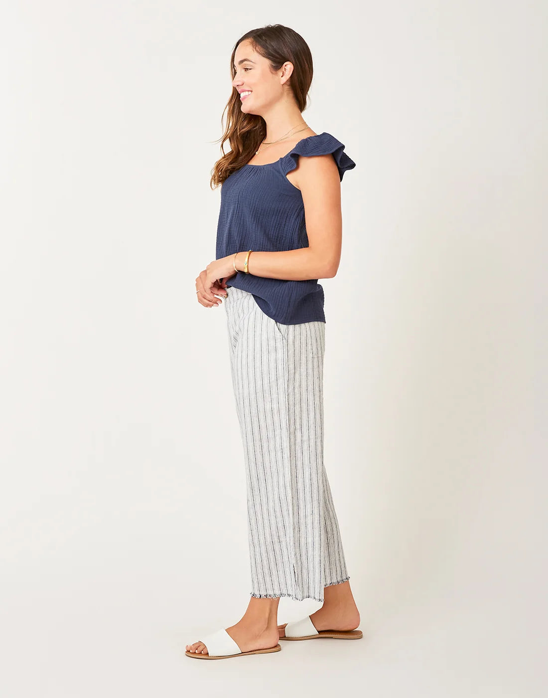 Corrine Top: Navy - FINAL SALE