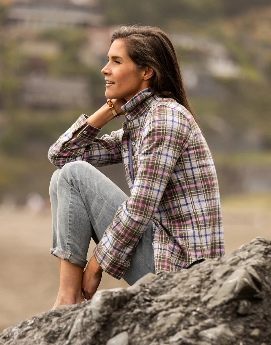 Fairbanks Supersoft Shirt: Fir Plaid - FINAL SALE