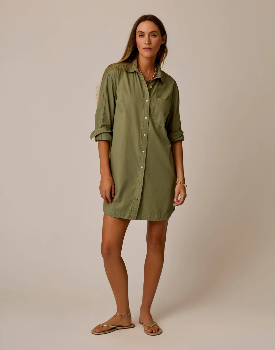 Jules Poplin Dress: Fatigue