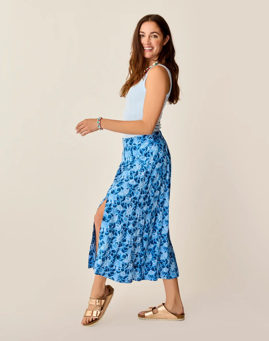 Hope Skirt: Navy Floral - FINAL SALE