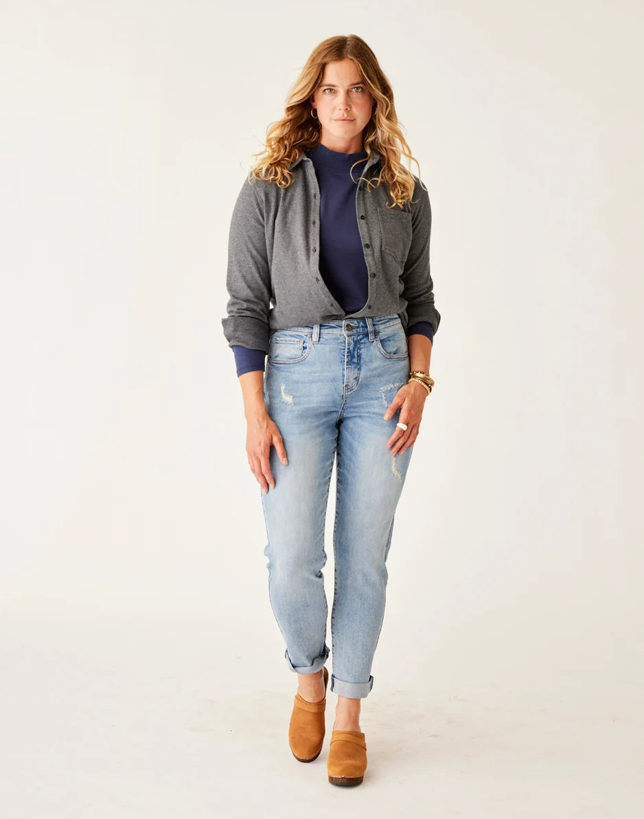 Fairbanks Supersoft Shirt: Black Heather - FINAL SALE