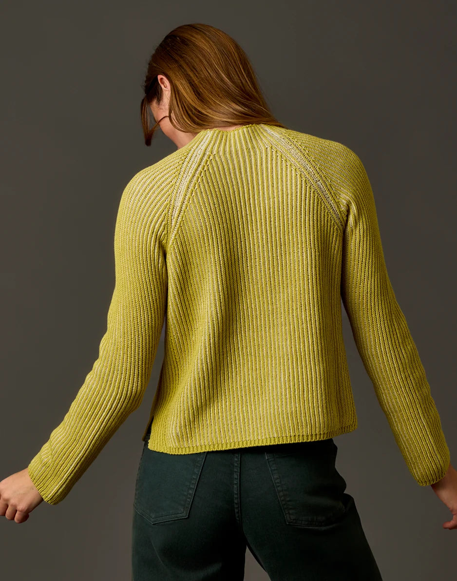 Ivy Reversible Sweater: Bright Wheat/Cream