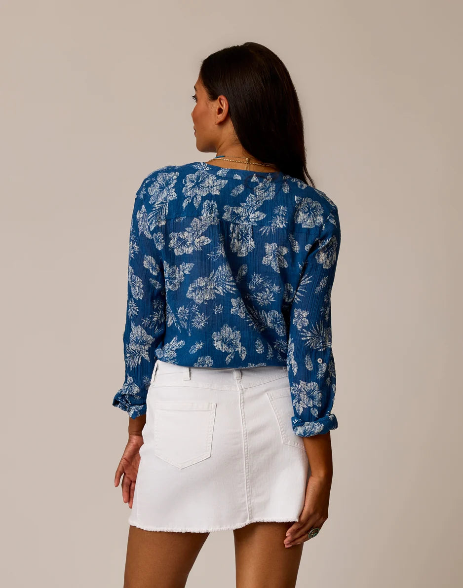 Dylan Gauze Tunic: Vintage Kokomo