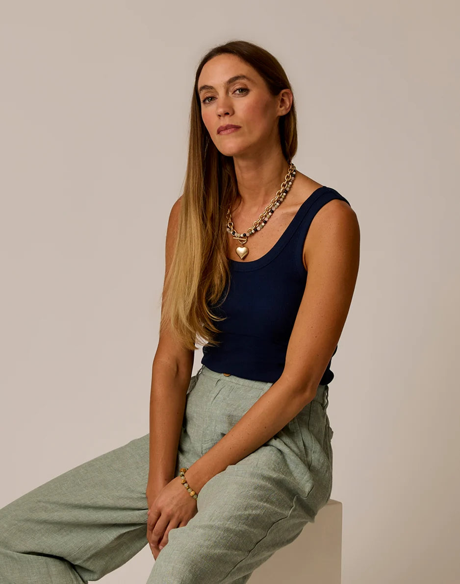 Ever Rib Tank: Navy