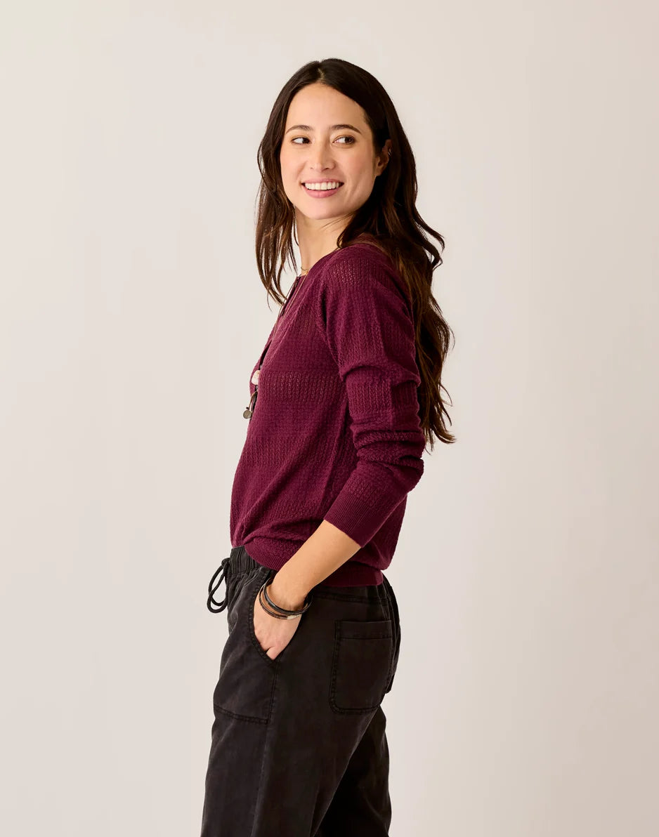 Amara Pointelle Sweater: Nirvana - FINAL SALE