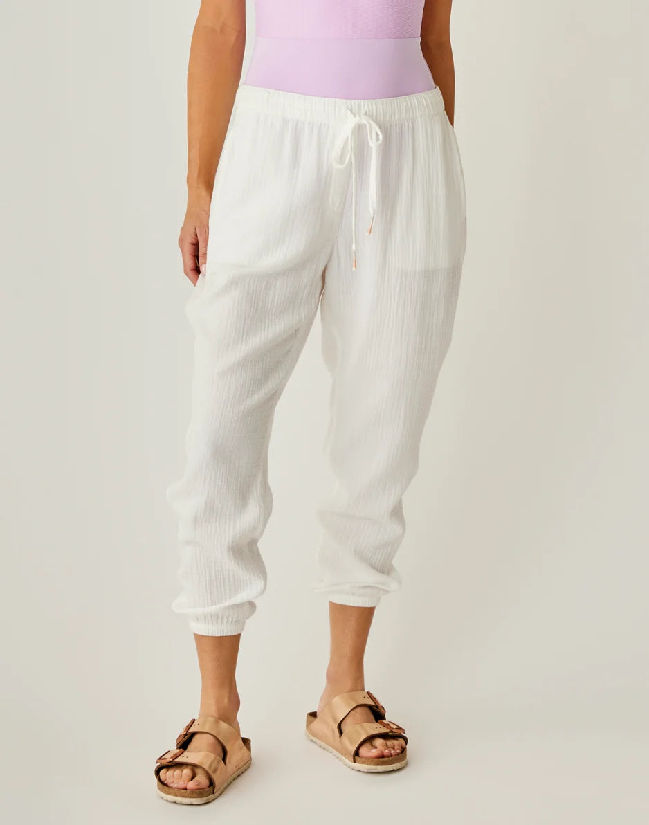 Calista Gauze Pant: Cloud - FINAL SALE