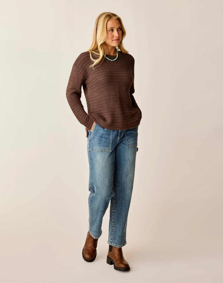 Clarissa Sweater: Espresso - FINAL SALE