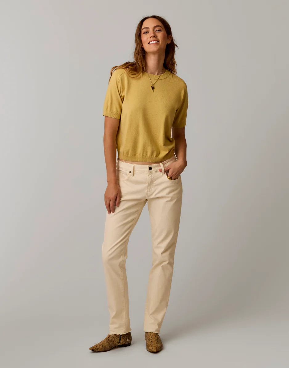 Josie Sweater Tee: Wheat