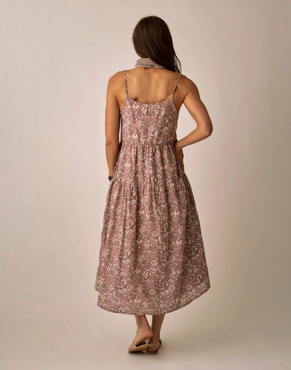 Jacey Textured Dress: Dusk Isla