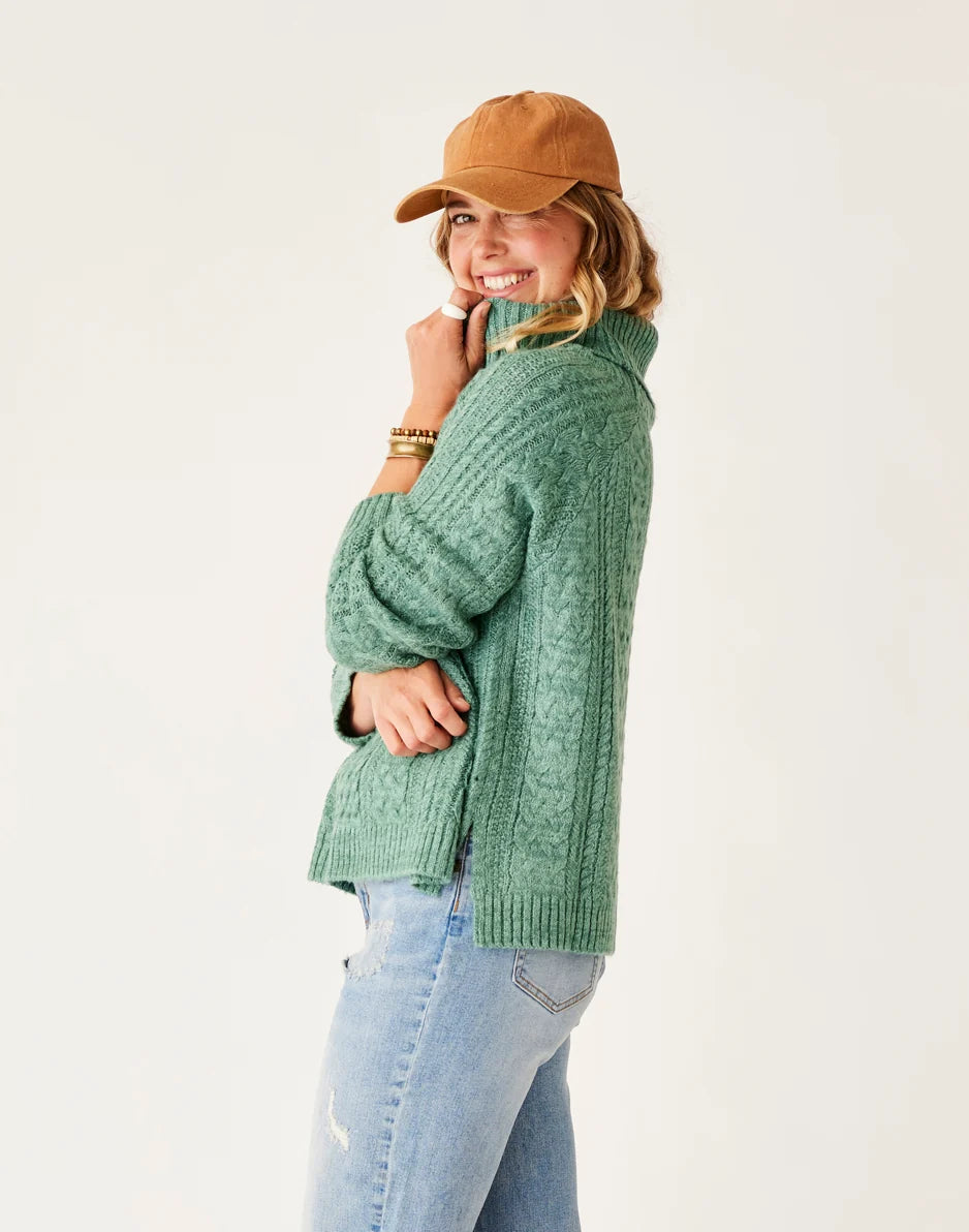 Field Sweater: Forest Heather - FINAL SALE