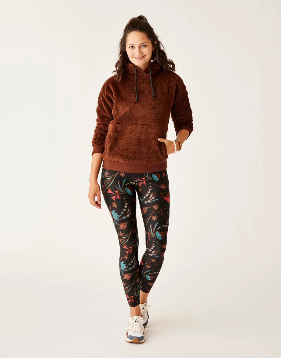 Brie Sherpa Hoodie: Chocolate - FINAL SALE
