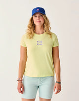 Cassidy Graphic Tee: Limeade Apres - FINAL SALE