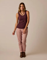 Ever Rib Tank: Dark Plum