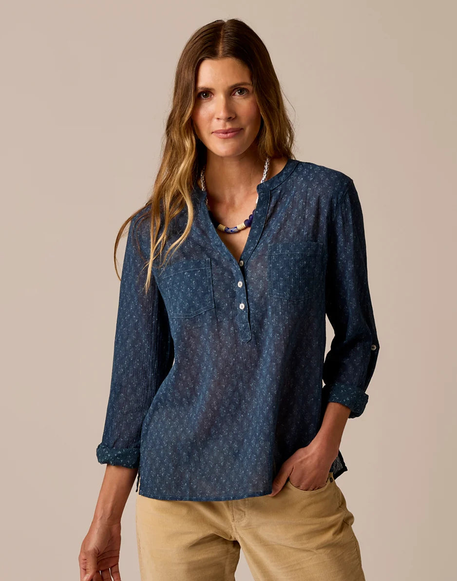 Dylan Gauze Shirt: Orion Fleur