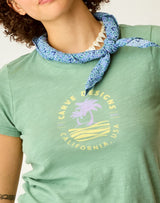 Gauze Bandana: Navy Garden - FINAL SALE